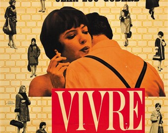 Jean-luc Godard movie poster print 3 1962 Film en douze tableaux Vivre sa vie