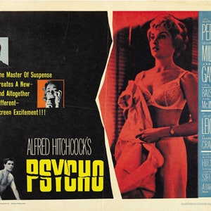 Psycho (19602) Alfred Hitchcock Vera Miles vintage movie poster reprint 18x12 inches approx.