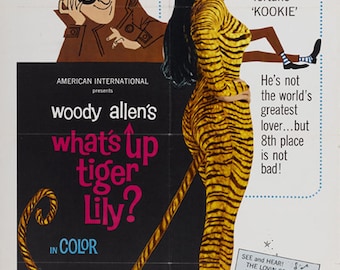 What's up Tiger Lily Woody Allen Cult Movie Poster Print 18x12