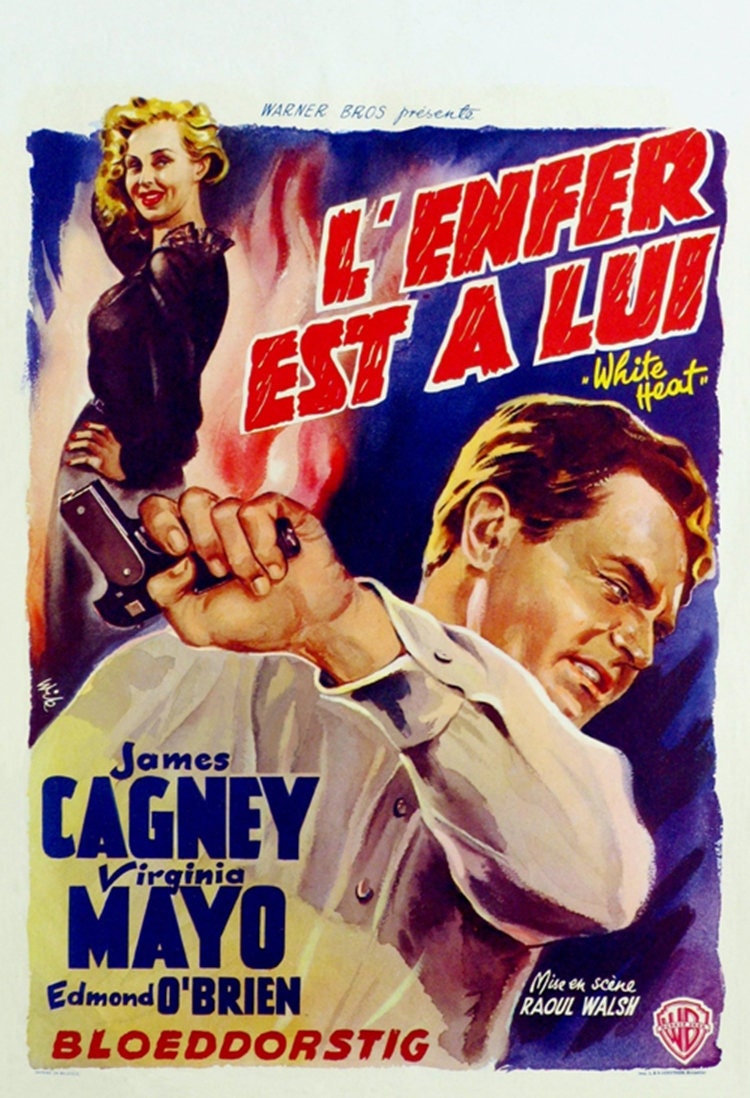 USオリジナル ポスター 1949年White Heat ジェームズ・キャグニー ホワイト・ヒート（1949年）ジェームズ・キャグニーのカルト映画