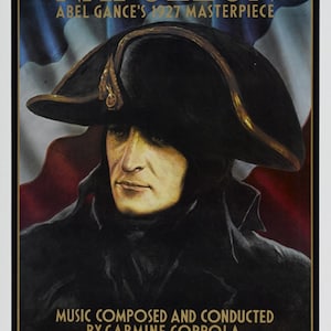 Napoleon Abel Gance (1927) cult movie poster reprint 18x12 inches approx.