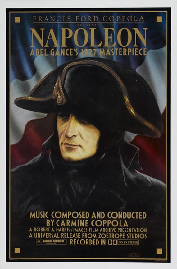 Napoleon Abel Gance 1927 Cult Movie Poster Reprint 19x12.5 Etsy