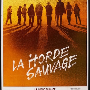The wild bunch 1969 William Holden vintage movie poster reprint 18x12 inches approx.
