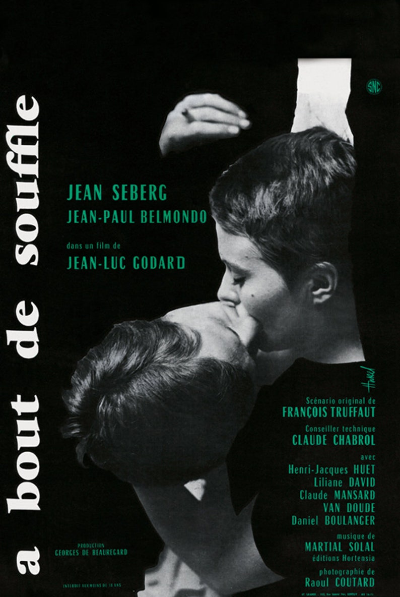 Jean-luc Godard movie poster print 3 1962 Film en douze tableaux Vivre sa vie