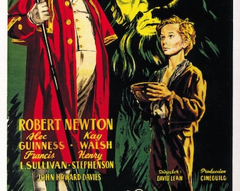 【非売品】B2ポスター「オリバー・ツイスト」当時物 希少 オリバー・ツイスト (1948) アレック・ギネス ロバート・ニュートン