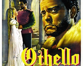 オセロ 1951 オーソン・ウェルズ ビンテージ映画ポスター復刻版 約