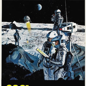 2001 A Space Odyssey (1968) Stanley Kubrick movie poster reprint 24x36 inches
