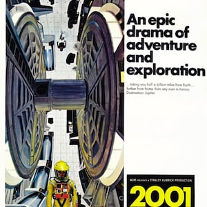 2001 A Space Odyssey (1968) Stanley Kubrick movie poster reprint 24x36 inches