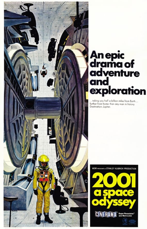 2001年宇宙の旅（1968年）スタンリー・キューブリック映画ポスター復刻