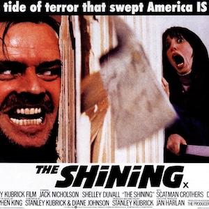 シャイニング 1980 ジャック・ニコルソン カルトホラー映画ポスター復刻版 12.5x19 インチ