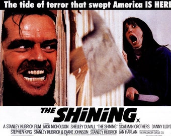 The shining 1980 Jack Nicholson cult horror movie poster reprint 12.5x19 inches