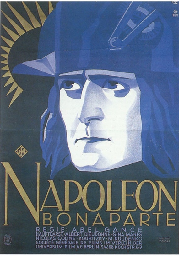 Napoleon Abel Gance (1927) Cult Movie Poster Reprint 18x12 Inches