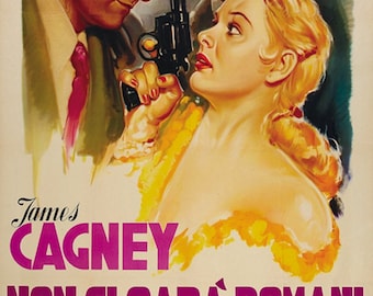 Kiss Tomorrow Goodbye (1950) cartel de la película de James Cagney reimpresión 24x34 pulgadas
