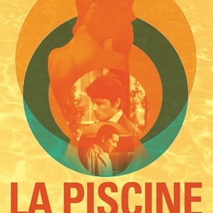 La piscine - La piscina 1969 Alain Delon Romy Schneider póster de la película reimpresión 18x12 pulgadas aprox.