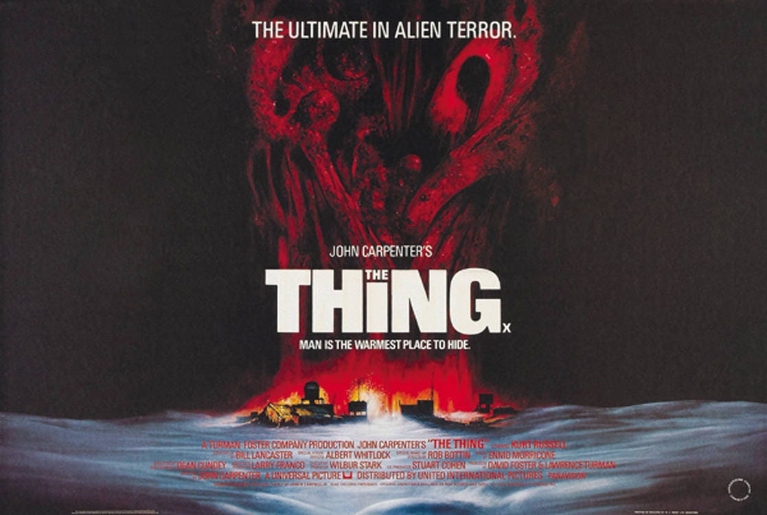 The Thing John Carpenter cult Horror movie poster reprint 18x12 inches approx.
