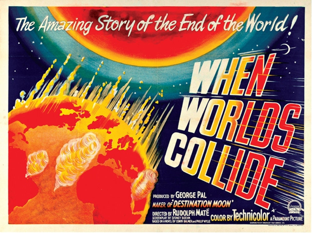 When Worlds Collide (1951) Science Fiction Cult Movie Poster
