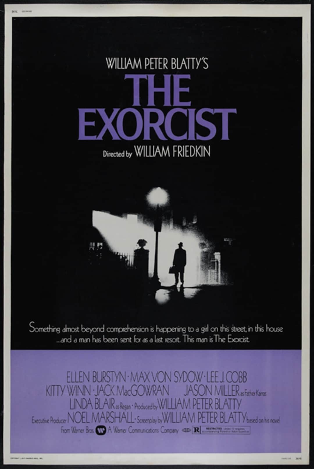 The Exorcist (1973) Linda Blair Cult Horror Movie Poster Reprint