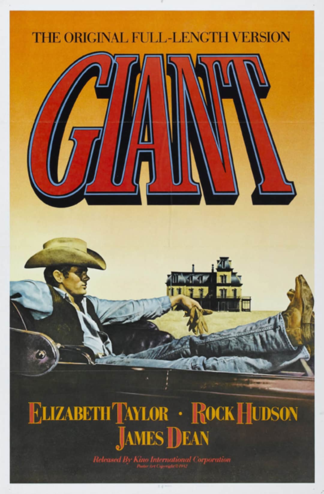 Giant James Dean Liz Taylor Rock Hudson Movie Poster Print 18x12