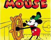 蒸気船ウィリー (1928) ミッキーマウス ディズニー漫画ポスター