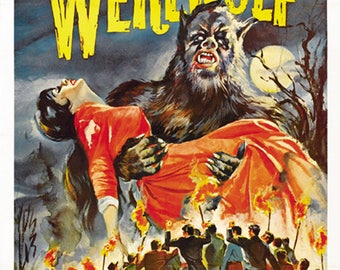 The Curse of the Werewolf (1961) Cult Horror filmposter herdruk 18x12 inch ca.