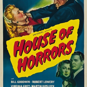 House of Horrors (1946) Rondo Hatton movie poster reprint 18x12 inches approx.