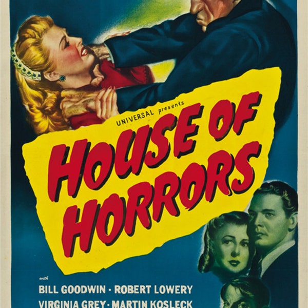 House of Horrors (1946) Rondo Hatton movie poster reprint 18x12 inches approx.
