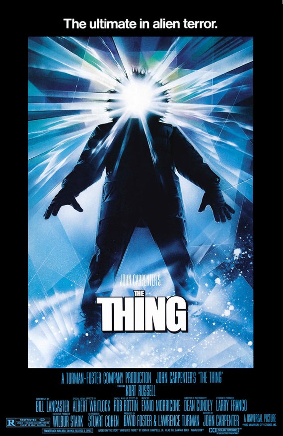 The thing John Carpenter's cult horror movie poster #2 reprint 18x12 inches  approx.