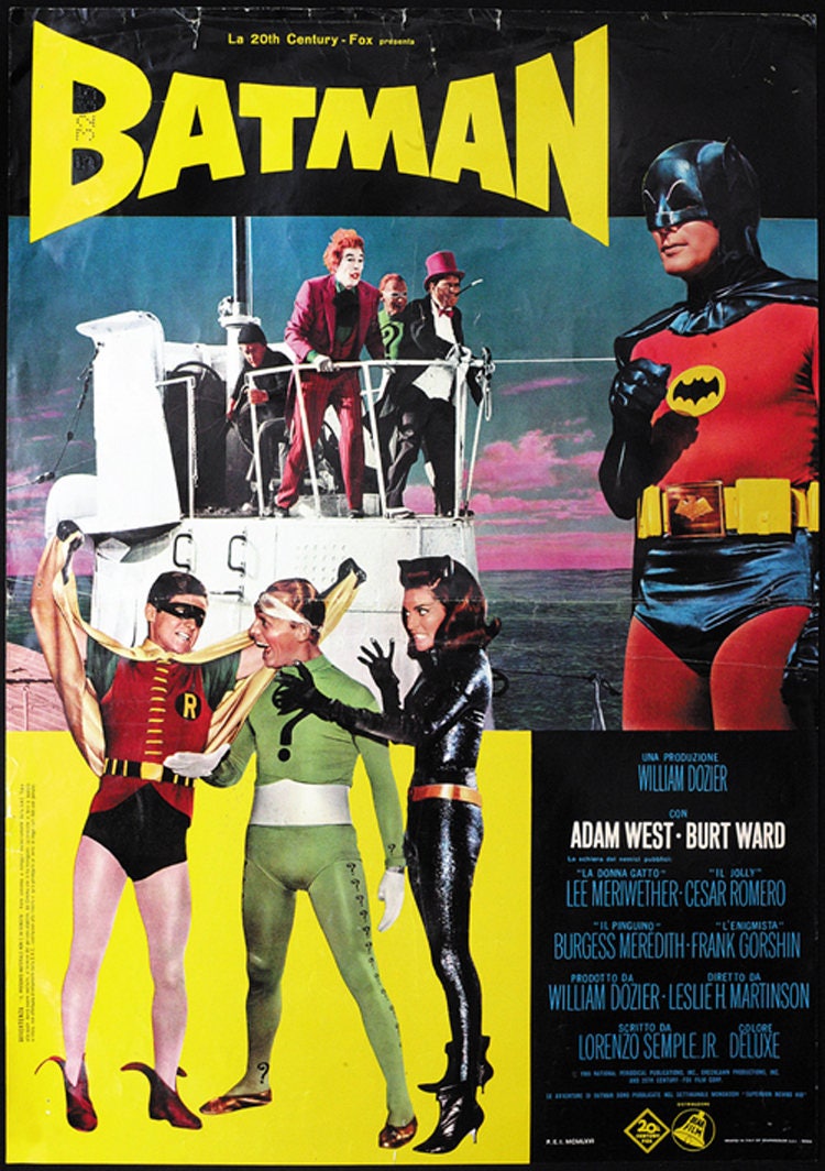 バットマン 映画ポスター 1960年代 アダム・ウエスト版 バットマン (1966) アダム・ウェスト バート・ワード カルト映画
