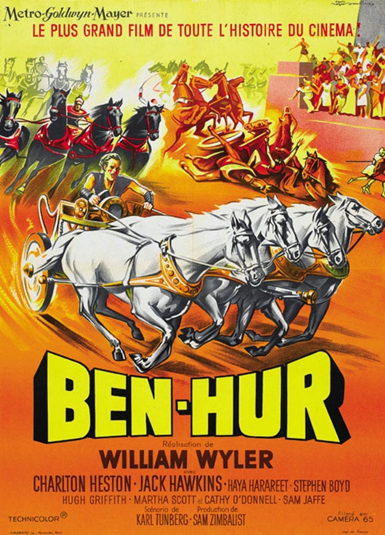 Affiche du film Ben-Hur Charlton Heston 1959 vintage | Etsy Canada