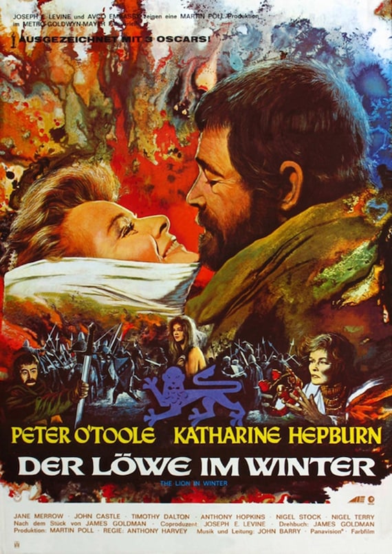 洋画映画ポスター 冬のライオン The Lion in Winter (1968) Peter O'toole Movie Poster Reprint 18x12