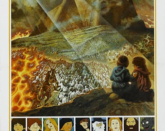 Ralph Bakshi's The Lord of the Rings cartoon poster herdruk 18x12 inch ca.