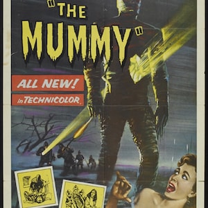 The Mummy (1959) Peter Cushing Cult Horror movie poster reprint 18x12 inches approx.