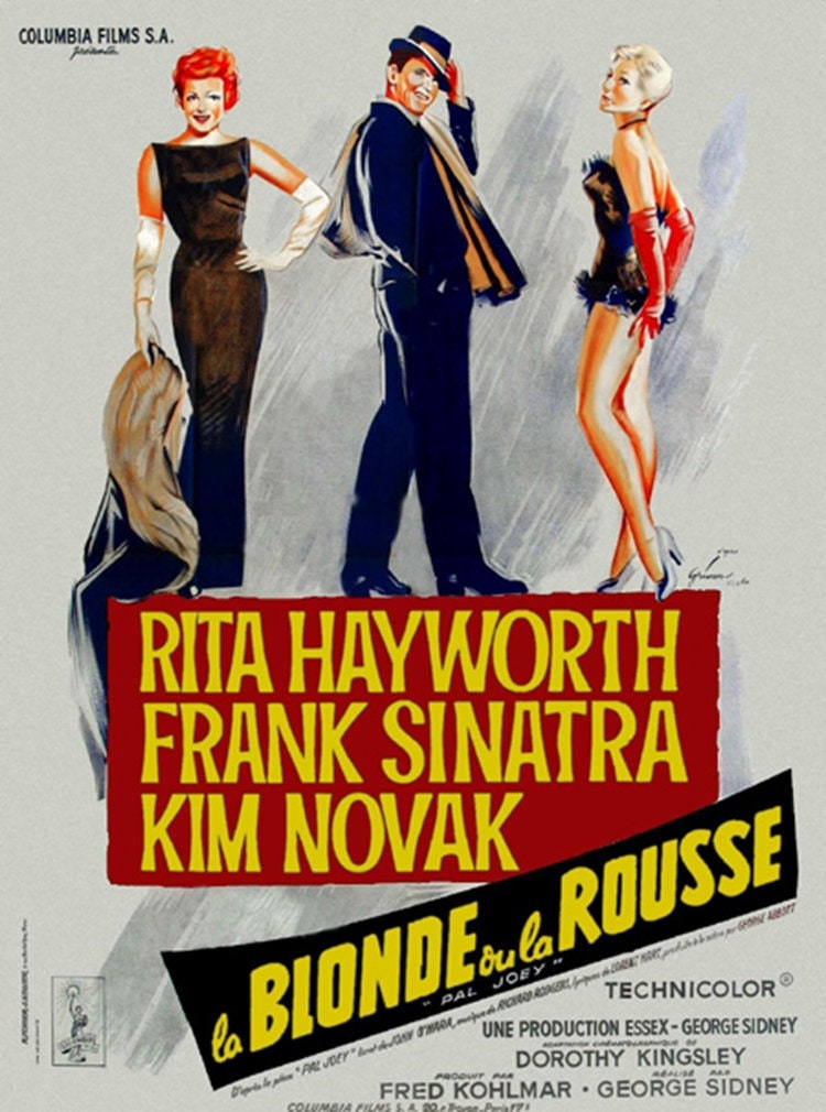 Pal Joey 1957 Rita Hayworth Frank Sinatra Musical Movie Poster Etsy