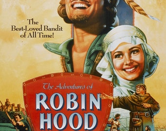 Photo Vintage Les Aventures De Robin Des Bois - Errol Flynn - Format