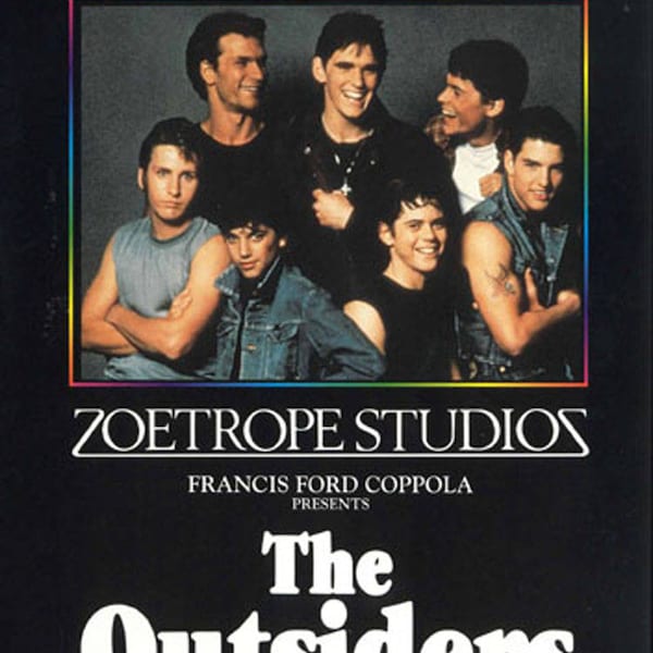 The outsiders Tom Cruise cult movie poster reprint 18x12 inches approx.