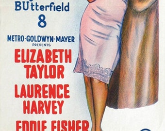 Butterfield 8 1960 Elizabeth Taylor movie poster reprint 19s12.5 inches