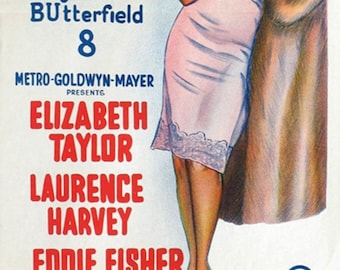 Butterfield 8 1960 Elizabeth Taylor movie poster reprint 19s12.5 inches