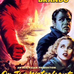 1951 A streetcar named desire Marlon Brando movie poster reprint 19x12.5 inches