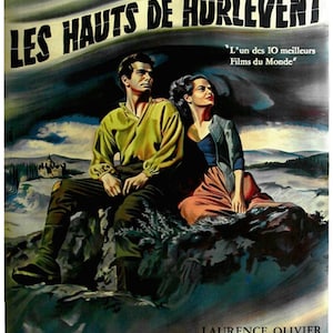 Wuthering heights 1939 Laurence Olivier movie poster reprint 18x12 inches approx.