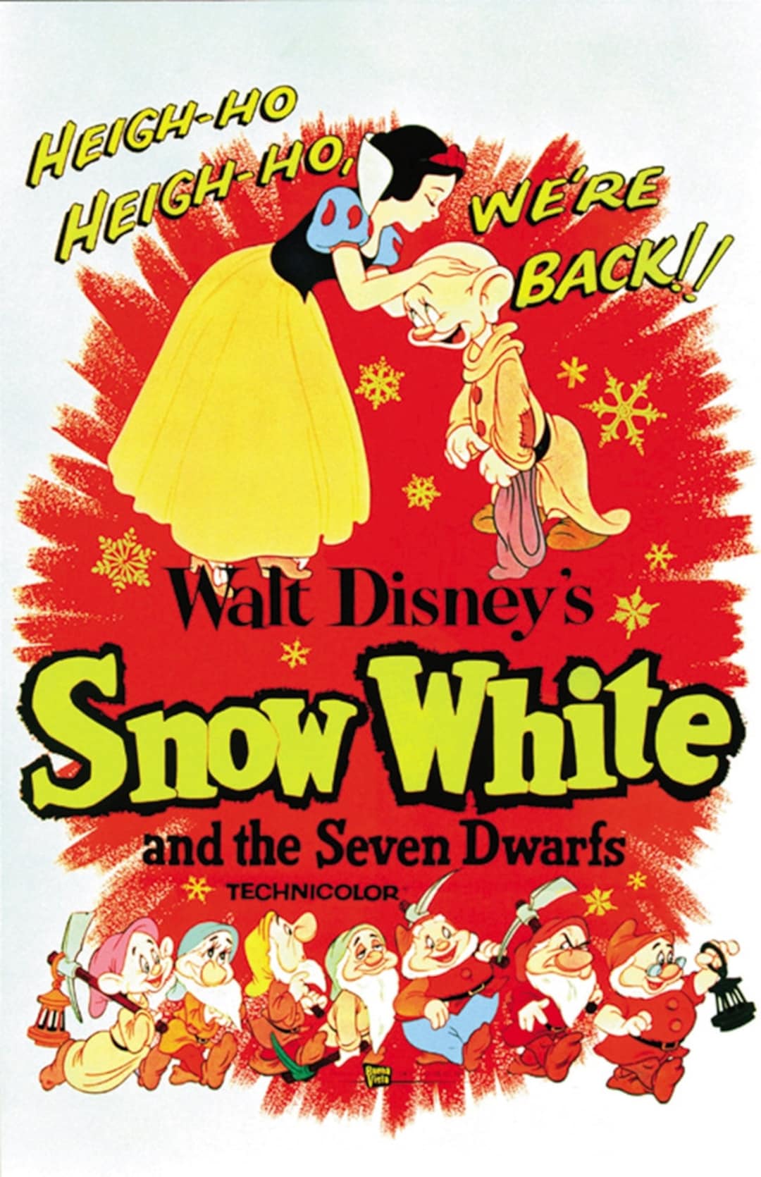 白雪姫と七人の小人（1937）ディズニーアニメ映画復刻ポスター