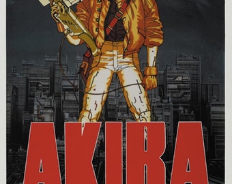 AKIRA (1988) 大友克洋 アニメ映画ポスター 復刻版 約18x12 AKIRA (1988) 大友克洋 アニメ映画ポスター 復刻版 約18x12