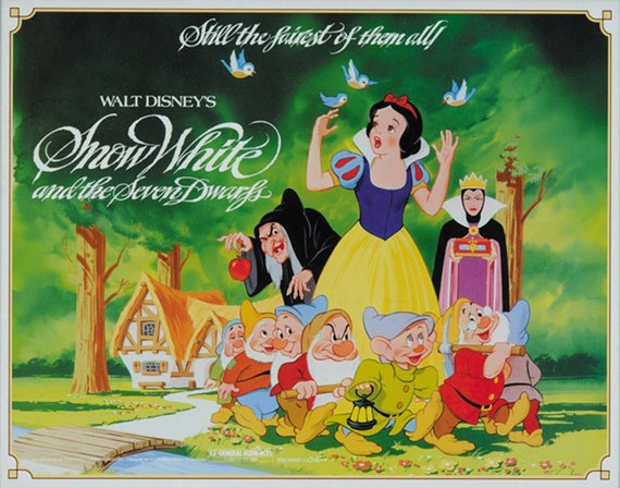 Blancanieves y los siete enanitos 1937 cartel de película de - Etsy España Blancanieves y los siete enanitos 1937 cartel de película de - Etsy España
