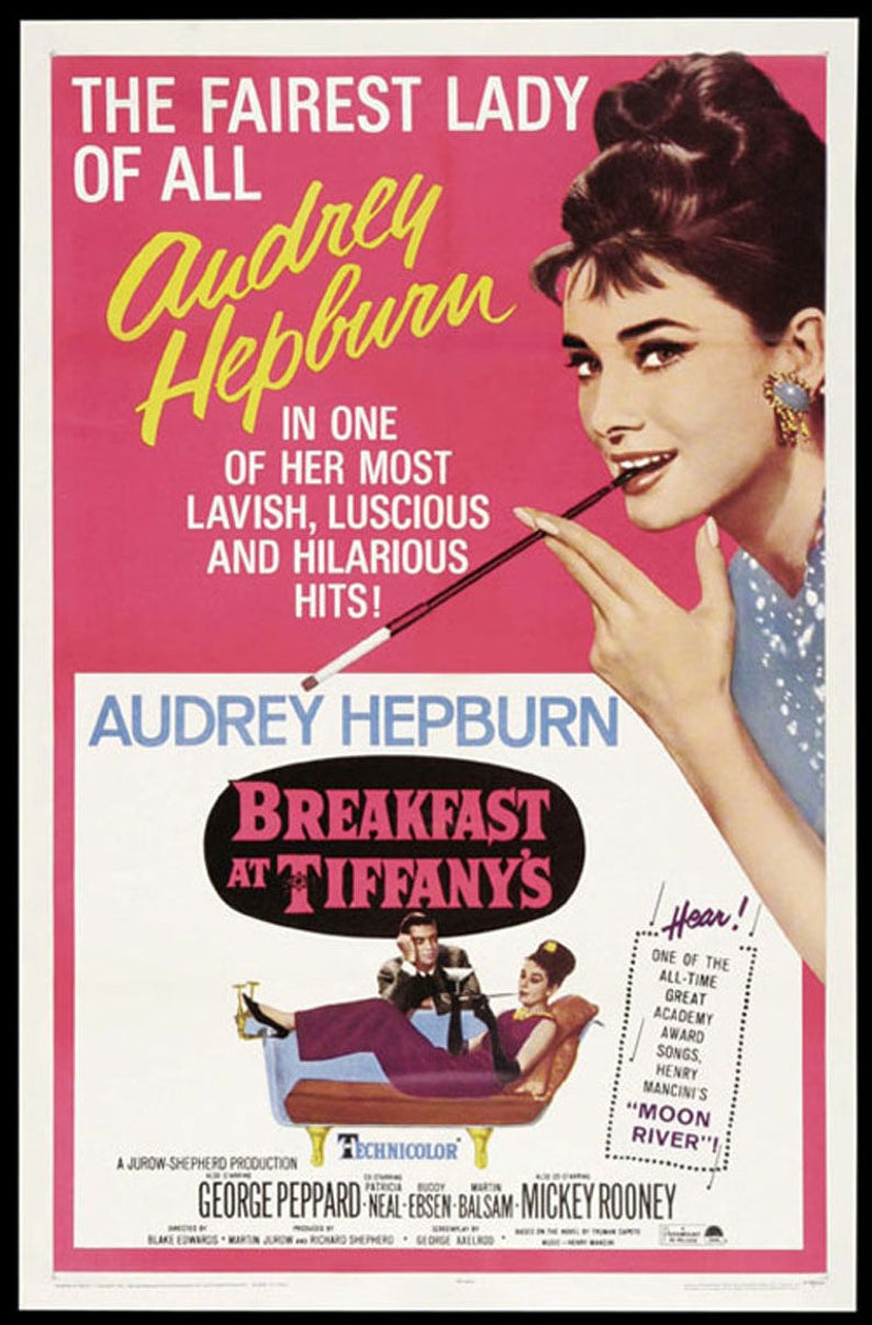 Breakfast at Tiffany's Movie Poster 19x12.5