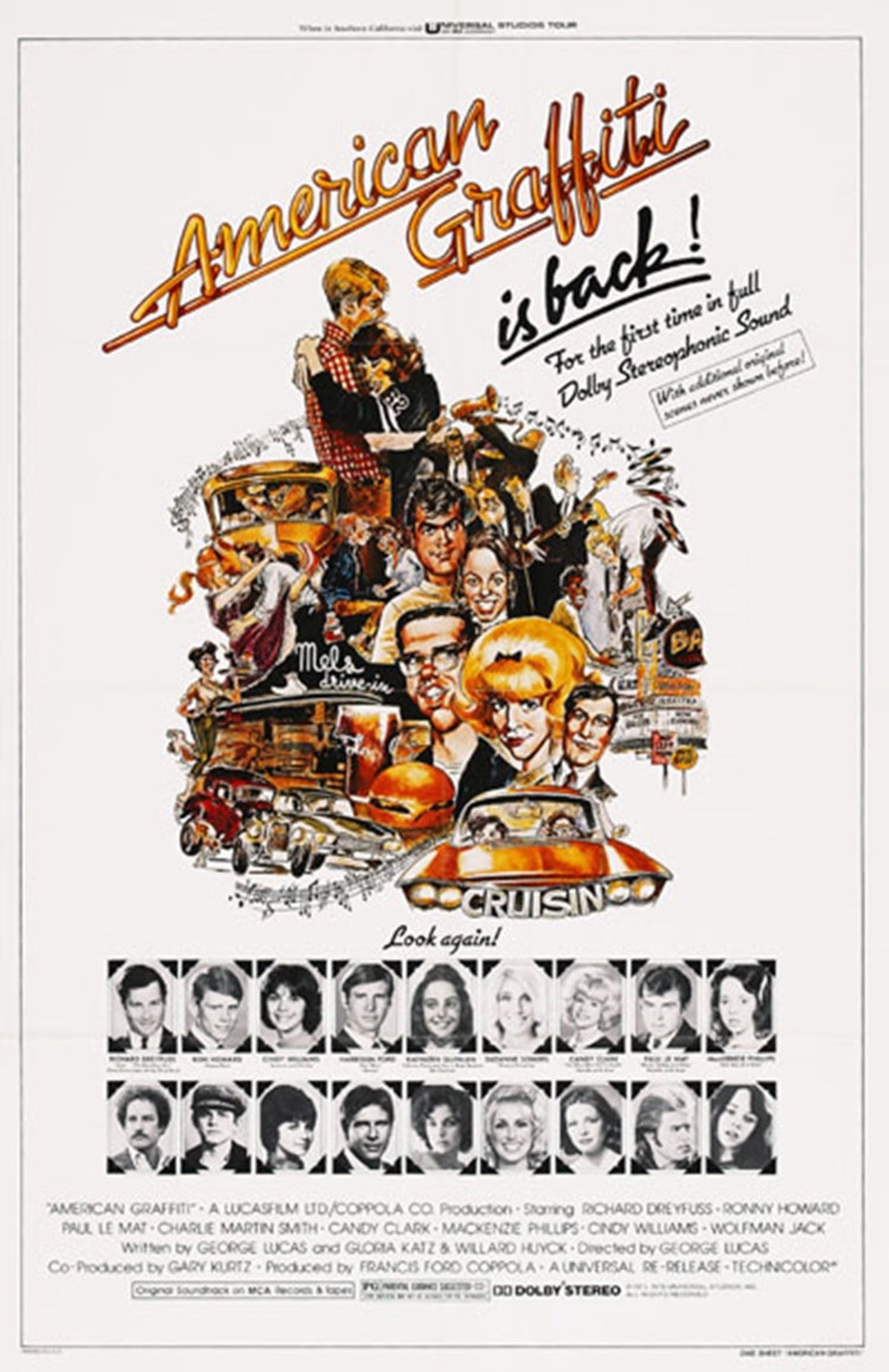 American Graffiti 1973 Ron Howard Movie Poster Reprint 18x12 Inches