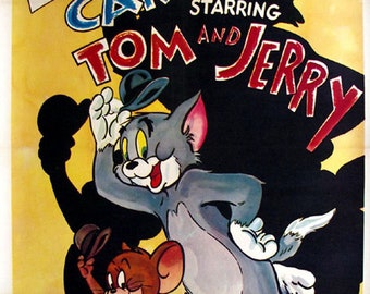 Tom and Jerry 1965 Cult Movie Cartoon Poster Reprint 18x12 Inches