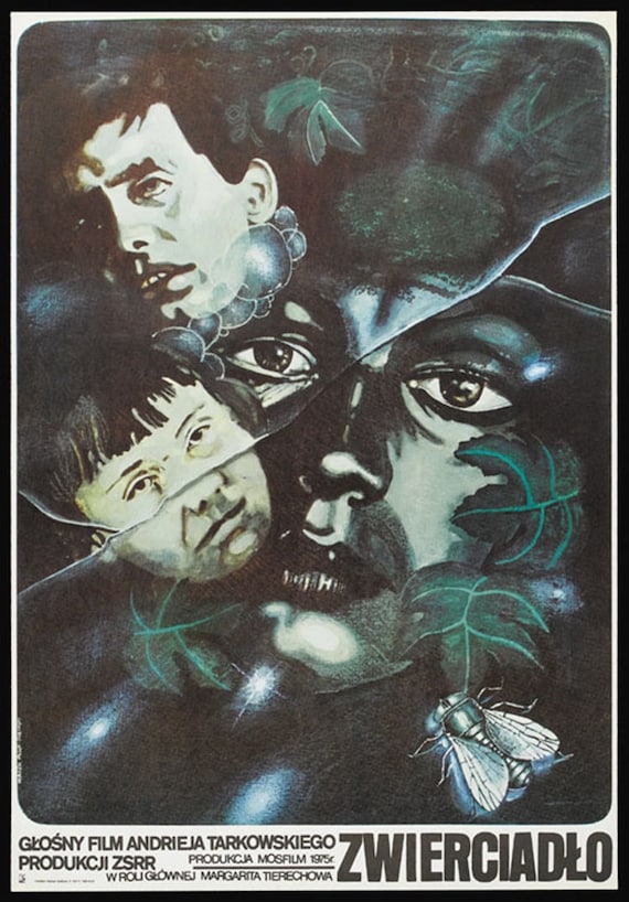 鏡 アンドレイ・タルコフスキー (1975) カルト映画ポスター復刻版 約