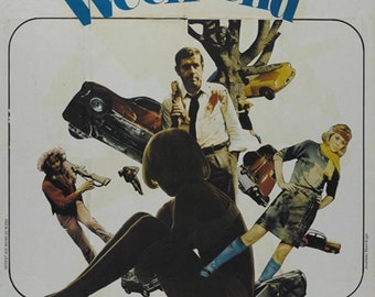 希少ヴィンテージポスター『ウィークエンド』1967年フランス版大判ポスター ウィークエンド (1967) ジャン・リュック・ゴダール ビンテージ映画