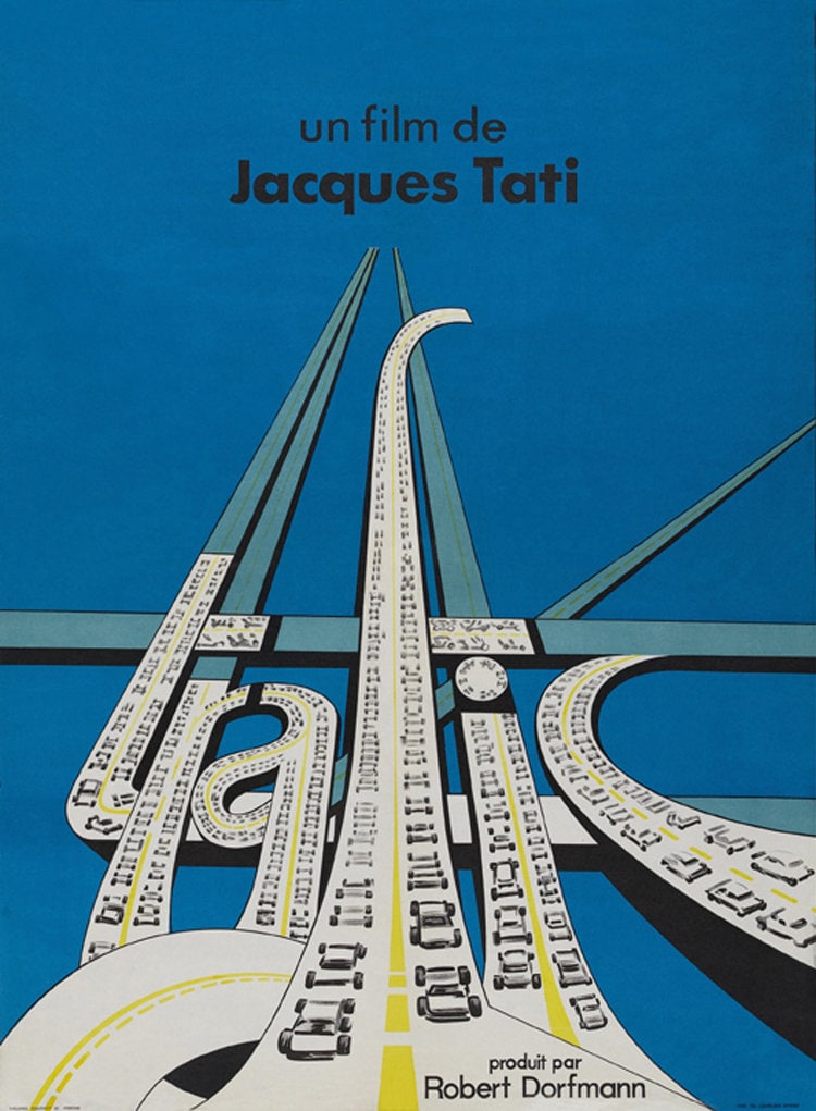 ジャック・タチ監督の「トラフィック」1971年カルトフランス映画 ジャック・タチ監督の「トラフィック」1971年カルトフランス映画