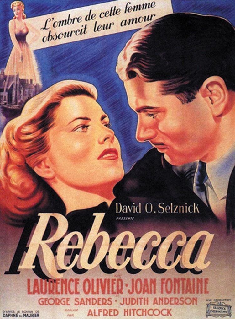Rebecca 1940 Joan Fontaine Laurence Olivier Movie Poster Reprint 18x12
