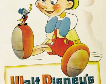 ピノキオ 1940 ウォルト ディズニー カルト アニメ映画ポスター